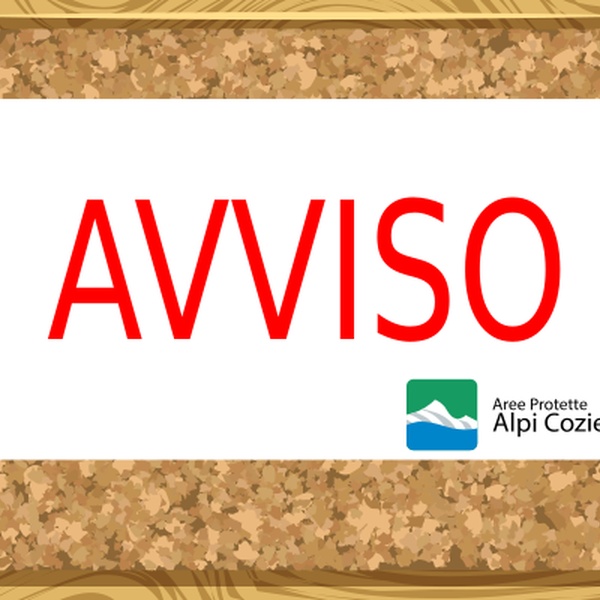 Avviso \u002D Aree protette Alpi Cozie