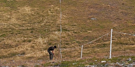 Recinzione stazione di monitoraggio piviere tortolino