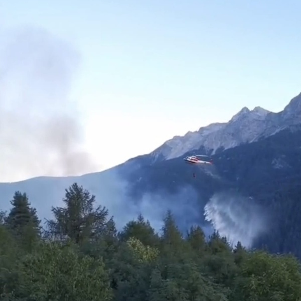 14 juillet 2026 \u002D Incendie de forêt dans le hameau de Villard (Commune d\u0027Oulx)