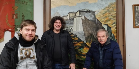 Eugenio Garoglio con Marco e Massimo Garvelli