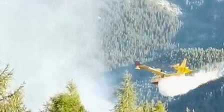 14 luglio 2026 \u002D Incendio boschivo in frazione Villard (Comune di Oulx)
