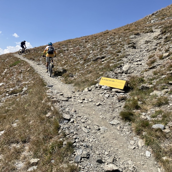 Il nudge installé sous la Tête de l\u0027Assietta.