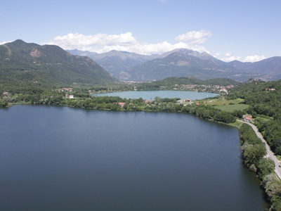 I Laghi di Avigliana fotografati dal Monte Cuneo.
