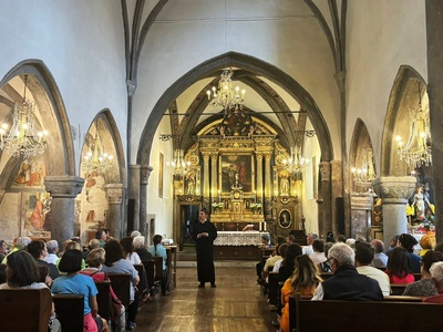 Visite théâtralisée \u0022Racines et Horizons\u0022 \u002D scène à l\u0027église paroissiale de San Giovanni Battista