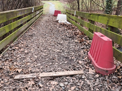 Le pont sur le Rio Meana qui sera remplacé.