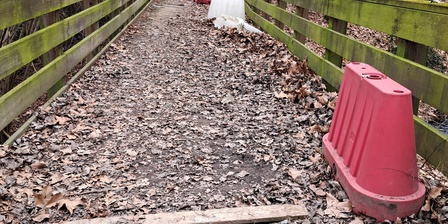 Le pont sur le Rio Meana qui sera remplacé.