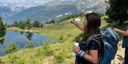 Entrando nel Parco e salendo verso il Col Blegier \u002D Veduta sul Lago Laune