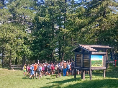 Fruitori nel Parco naturale del Gran Bosco di Salbertrand
