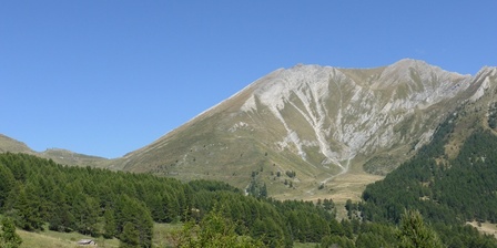 Colle delle Finestre visto dalla Val Chisone