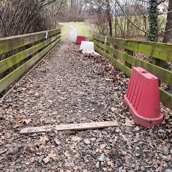 Le pont sur le Rio Meana qui sera remplacé.