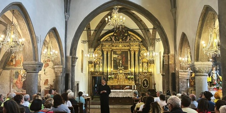 Visita teatralizzata \u0022Radici e Orizzonti\u0022 \u002D scena presso la Chiesa parrocchiale di San Giovanni Battica