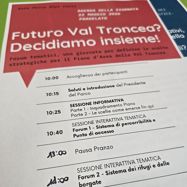 Pragelato, 22 maggio 2026 \u002D Agenda della giornata