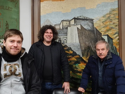 Eugenio Garoglio with Marco and Massimo Garvelli