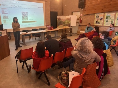 The Guides of the Cozie Alps Parks during the presentation of activities on the wolf.