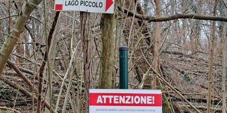 Segnaletica sul Sentiero Lungo Lago Piccolo