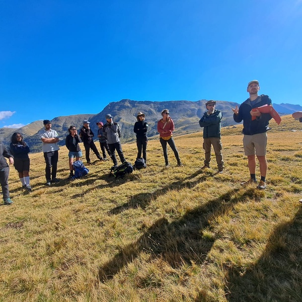 La visita sul campo presso il Col de Cayolle.