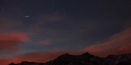 Cielo stellato su Monte Orsiera