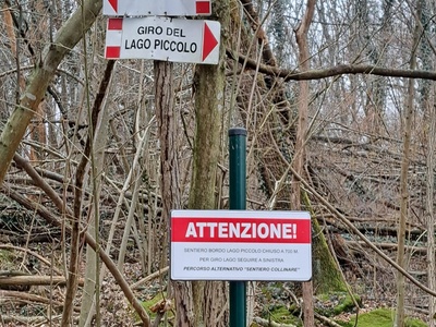 Segnaletica sul Sentiero Lungo Lago Piccolo