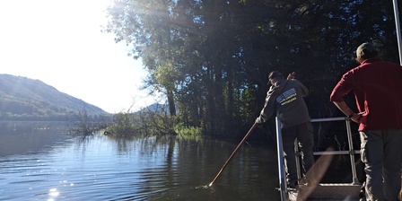 Una fase di elettropesca.