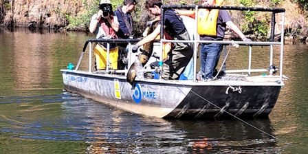 A phase of the fishing session for catfish.