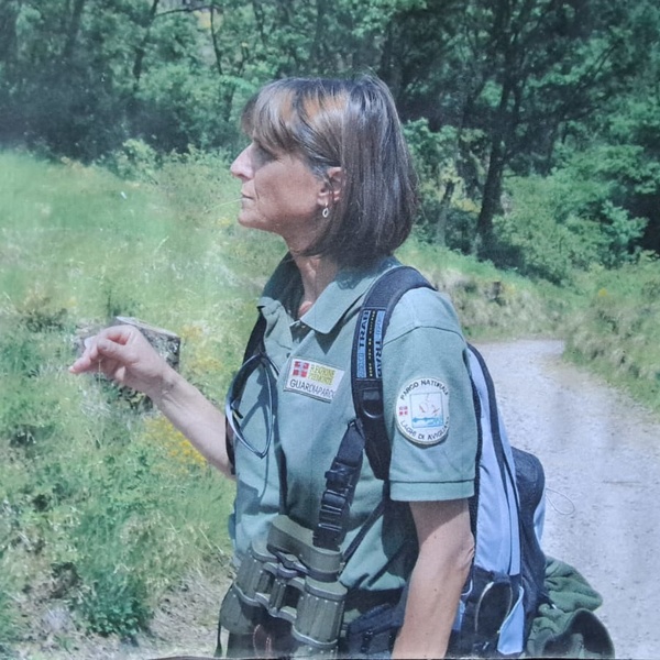 Valentina Mangini at the beginning of her career as a park ranger.