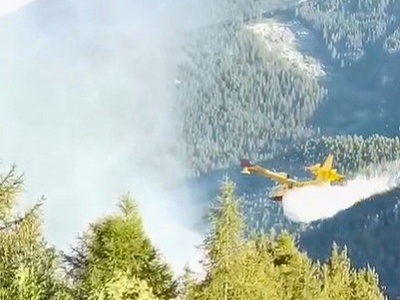 14 juillet 2026 \u002D Incendie de forêt dans le hameau de Villard (Commune d\u0027Oulx)