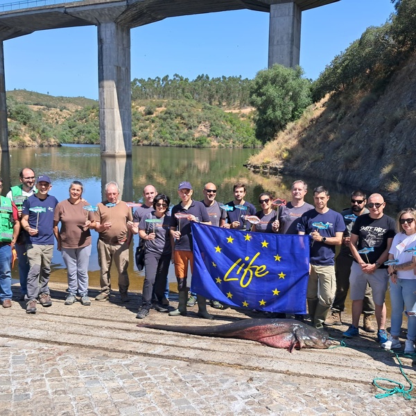 Foto di gruppo durante il Monitoring Visit del progetto Life Predator dal 4 al 6 giugno 2025.