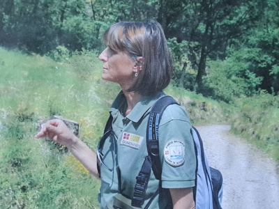 Valentina Mangini at the beginning of her career as a park ranger.