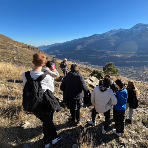 Mompantero, 10 décembre : sortie à Rocca del Chiodo avec une classe du lycée Norberto Rosa de Bussoleno