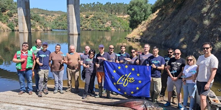 Foto di gruppo durante il Monitoring Visit del progetto Life Predator dal 4 al 6 giugno 2025.