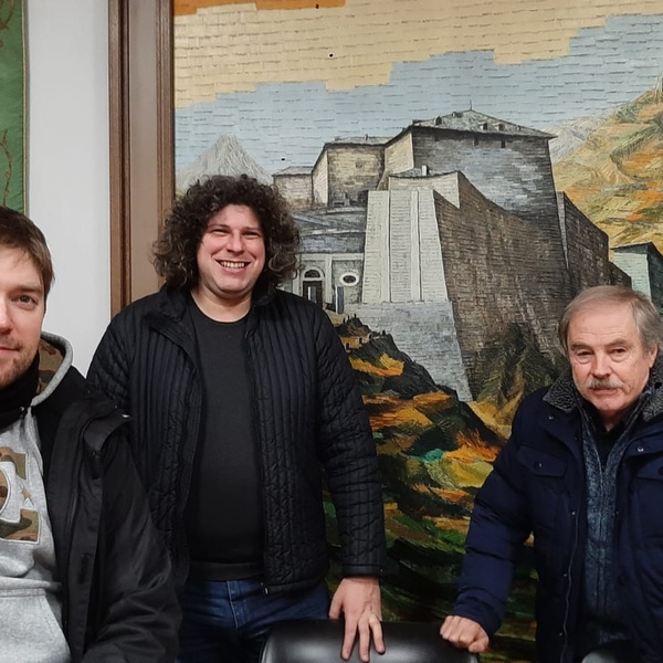 Eugenio Garoglio avec Massimo et Marco Garavelli